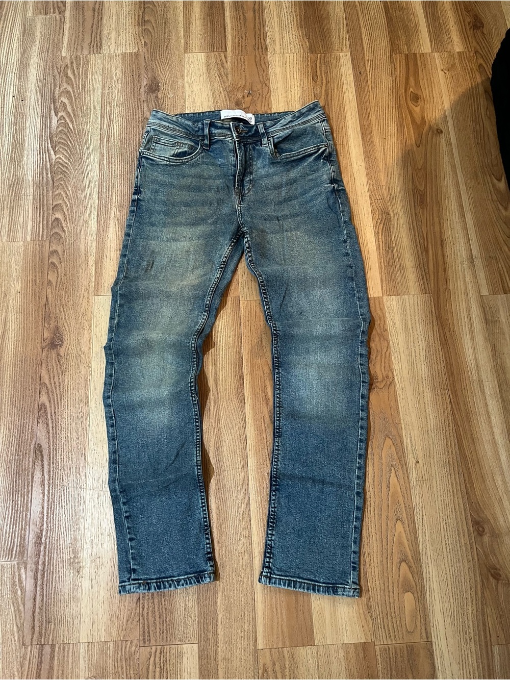 Paper Denim & Cloth Men's Faded Blue Slim Straight Jeans